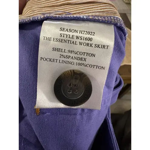 Wildfang Purple Mini Skirt Womens Medium Knit Pockets Casual Button Staple Hip