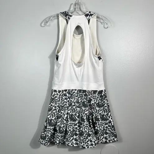 Stella McCartney x Adidas Tennis Racquet White Gray Floral Skort Dress Medium M