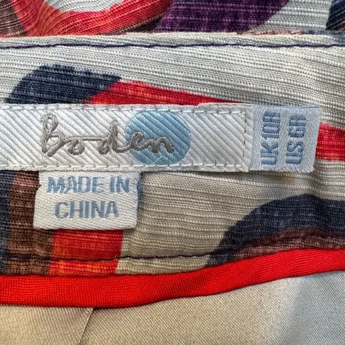 Boden Modern Preppy Pencil Skirt Knit Career Chic Cotton Blend Size 6 Small US Red