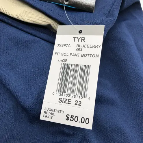 Tyr. Swim Skirt Built in Brief Navy Blue Plus Size 22