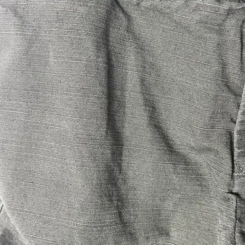 Marc Jacobs ‎ Two-Toned Capri Linen Pants Green Size 4