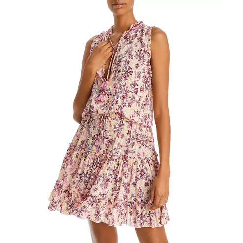 Poupette St. Barth Clara V Ruffled Tier Mini Dress