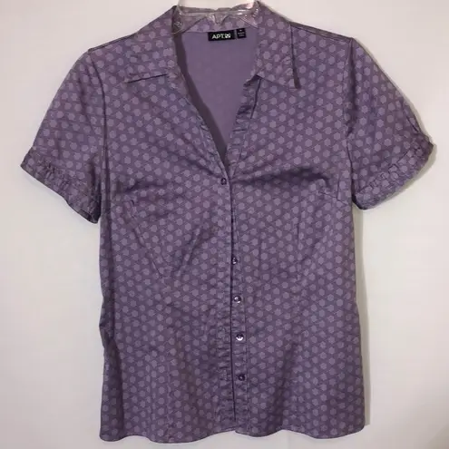 Apt. 9 button down lavender blouse. Great to wear for Easter/spring festivals.