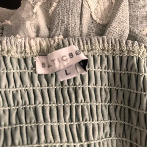 Baltic Born Womens Dress Size L Avery Sage Puffed Sleeve Cottagecore Prairie