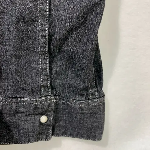 Calvin Klein Jeans Women’s Gray Casual Button Down Shirt Size L