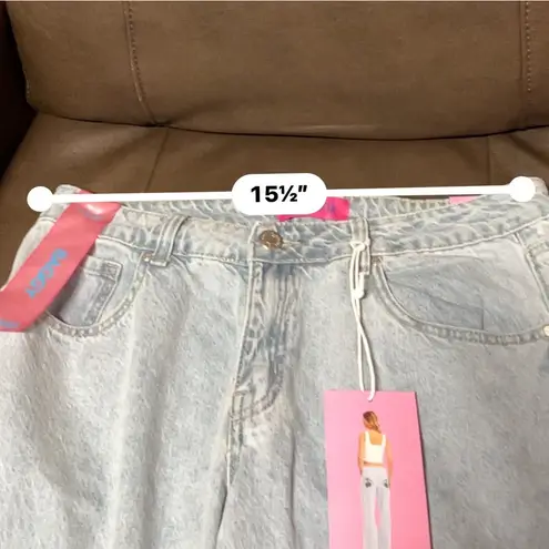 Women's Telepatía Baggy Jeans Size 13/31 Light Blue Denim