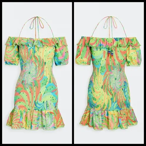 Farm Rio ππ Neon Banana Mini Dress Medium NWT