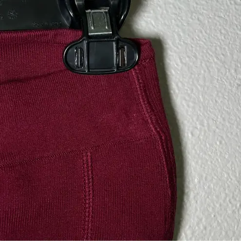 RtA Nour burgundy bustier corset style strapless crop top women’s size small Red