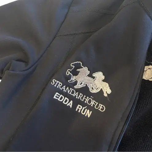 TopReiter Equestrain Women’s Medium Full Zip Mock Neck Riding Jacket Black