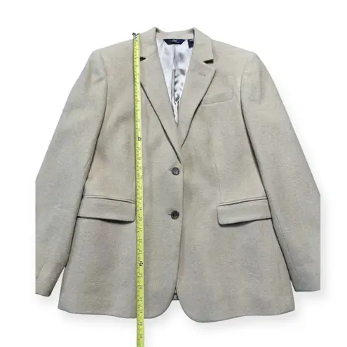 Brooks Brothers Camel Hair Blazer Women's 14 Tan Brown Office Jacket *Flawed*