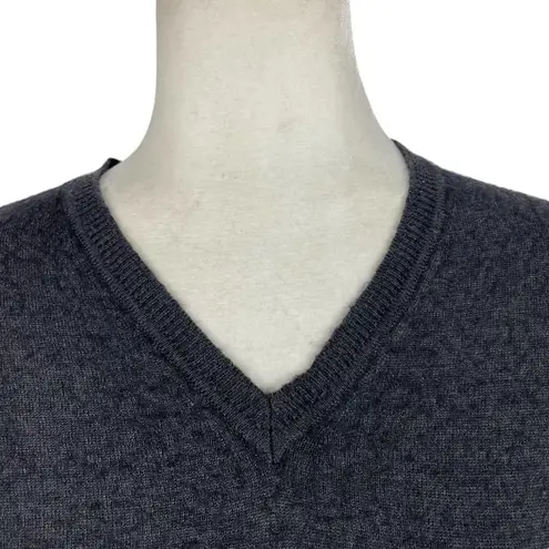 Valentino Jeans Wool Blend V Neck Grandpa Pullover Sweater IT Size 56 Gray