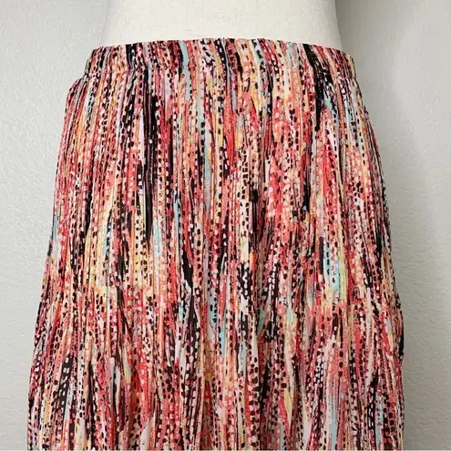 Sunny Leigh Colorful Pleated Midi Skirt