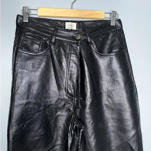 Wilfred  Aritzia Melina Vegan Faux Leather High Waisted Pants Women's Size 10