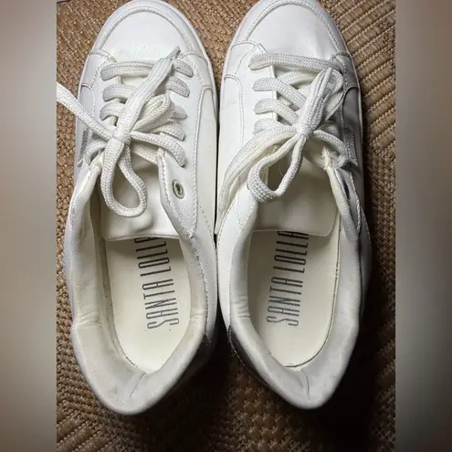 Santa Lolla Floater Lux White Sneakers,Tennis Shoes,Women's Size US 7 Silver