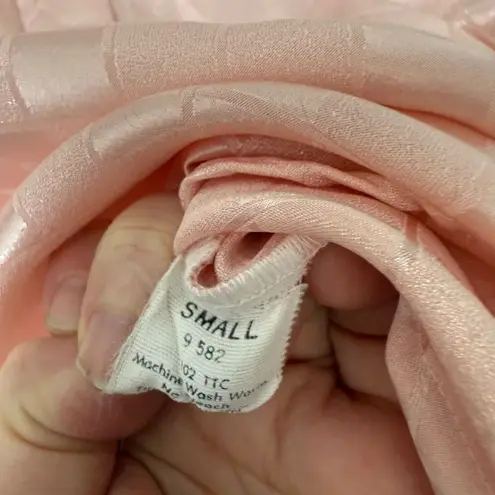 Vintage Cinema Etiole Women’s Small Silky Pink 2 Piece Pajama set