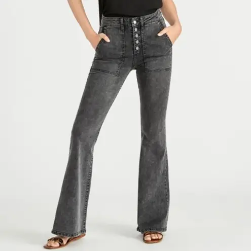 Rachel Roy Harp High-Rise Jeans, Dark Wash Wide Leg Denim Size 29 New w/Tag