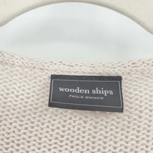 Wooden Ships Womens Oversized Slouchy Loose Knit Striped Sweater Top Size S/M