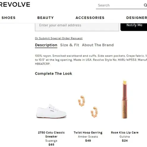 MONROW (Revolve) Crepe Jogger Pant in Black Small S