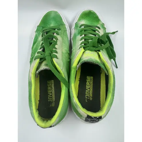 Converse  Cons Lunarlon Low Top Water Repellent Lime Green Shoes 8 Men 9.5 Women thumbnail 6