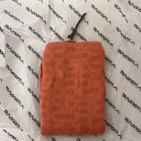 MONOSUIT Orange Turtleneck Long Sleeve Full ECO Bodysuit/Jumpsuit,Size Small,NWT