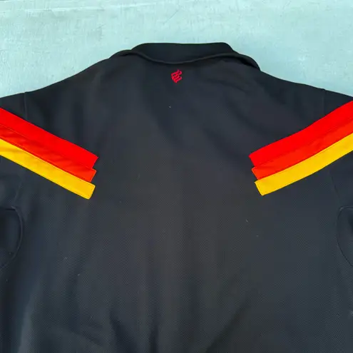 Rocawear Vintage Striped Black Red Track Zip Up Jacket