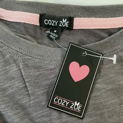 NWT COZY ZOE Love Dogs Long Sleeve Pajamas set/ Size Small Pink