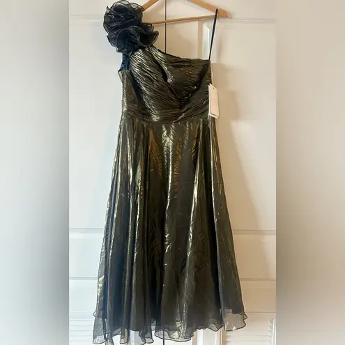 Mac Duggal One Shoulder Ruched Bodice Dress