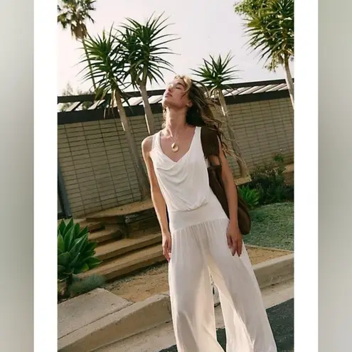 Free People NWT  Royale One-Piece Jumpsuit Color Offwhite Size M