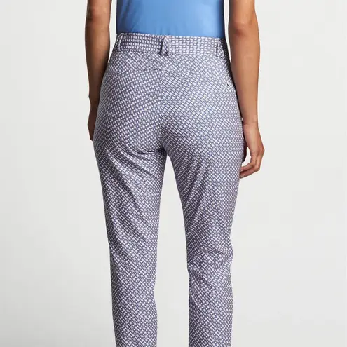 Peter Millar NWT Surge Links Print Performance Ankle Pants Orange Sorbet 6 Golf