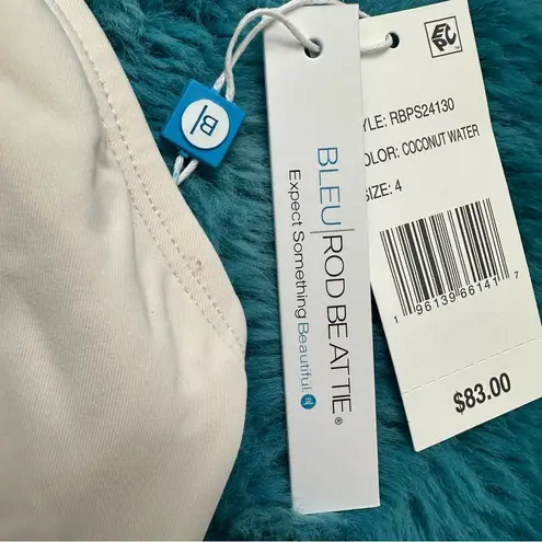 Bleu Rod Beattie Pulling Strings Knot Crop Swim Top Size 4 Women