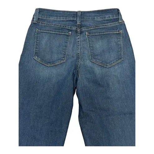 NYDJ lift tuck crop wide leg blue jeans with 1.5" hem size 2-4 28" waist