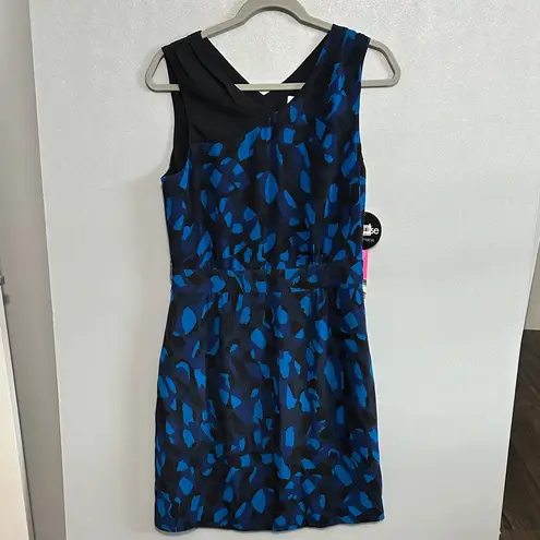 Matthew Williamson for Impulse by Macy’s Blue & Black Abstract Print Dress Size 10