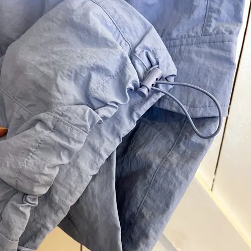 WILO THE LABEL Women's Light Blue Nylon Cargo Pants Drawstring Ankle Size XS