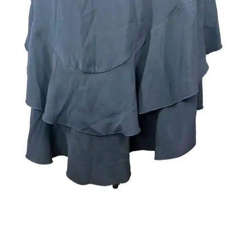 Rinascimento Ruffle High Low Skirt Black Size XS