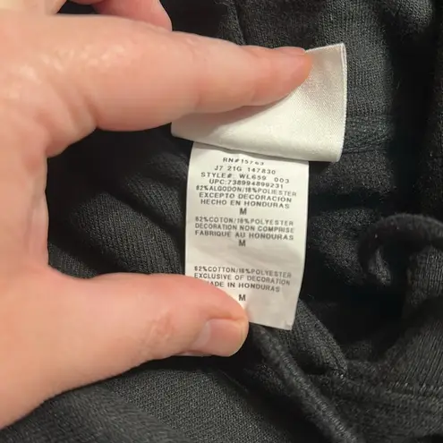 Champion  Black Reverse Weave Hoodie with Logo