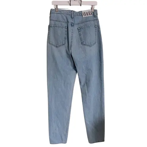 MOTHER SNACKS! Straight leg jeans New High rise light wash 90s Jean NWT 29 Blue