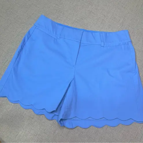 Lane Bryant  Allie Blue Scalloped Stretch Shorts 14