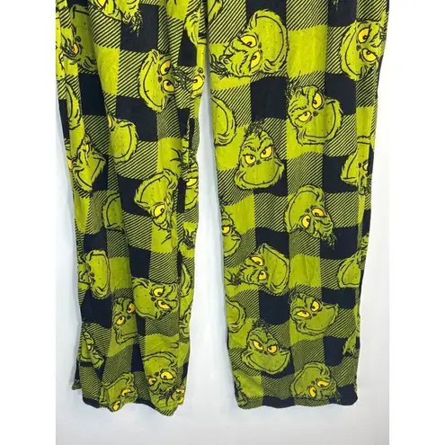 Dr. Seuss The Grinch Plaid Christmas 2 piece Pajama Set Women's Medium NWT