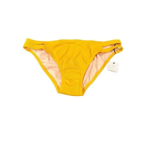 Lands' End Womens Low Waisted cheeky Bikini swimming Bottom Yellow size L Black Size L
