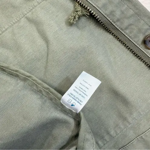 Marine layer Harriet Green Utility Jacket Women’s Medium Cotton Drawstring Zip