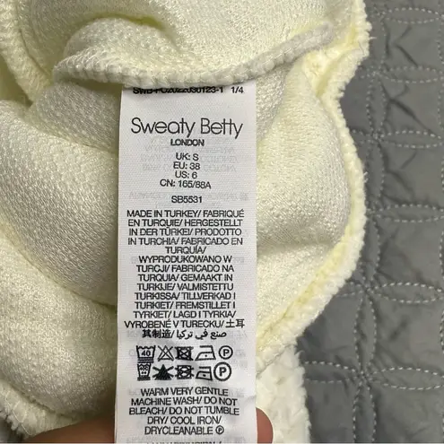 Sweaty Betty NWT WHITE SHERPA QUARTER ZIP PULL OVER SIZE SMALL