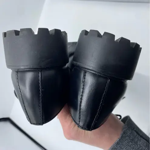 Thursday Renegade Shoes Womens 10 Black Leather Lug Oxford Derby Plain Toe