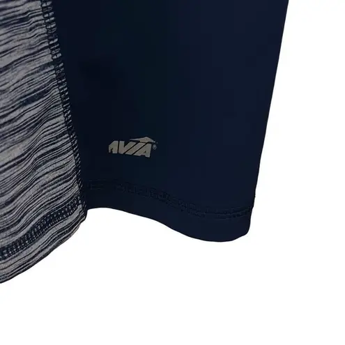 Avia Athletic Pullover Shirt Activewear Top Long Sleeve Blue Gray