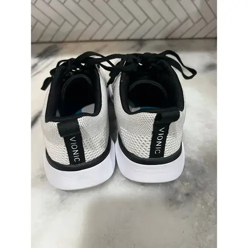 Vionic Arrival Slip Resistant Sneakers Women’s Size 6 White Black Work Shoes