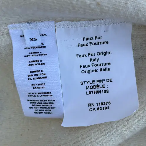 Helmut Lang patchwork faux shearling shaggy fleece unisex jacket size XS NWT