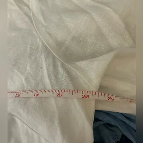 Cream Relaxed Button Down Blouse with Mandarin Collar Size undefined