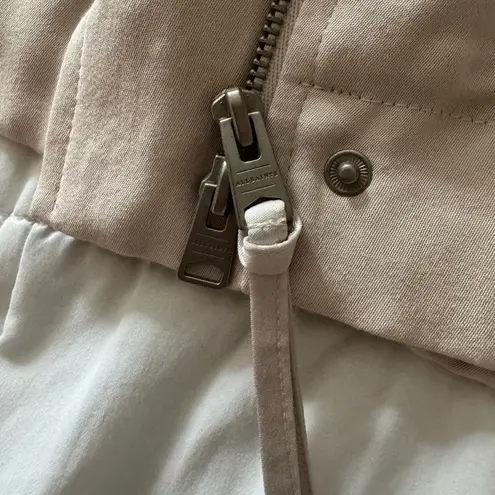 All Saints Victoria Jacket Ladies Viscose Cream Moto Biker Style - Large