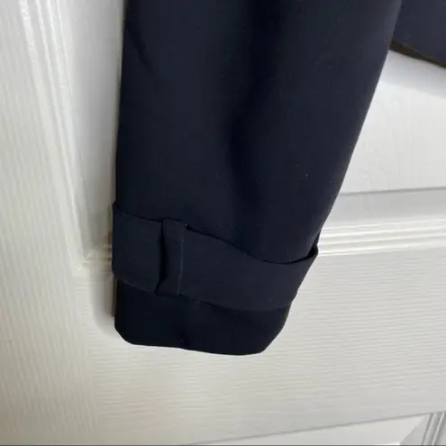 Rachel Roy RACHEL Black Mock Neck Moto Jacket Blazer Size 8