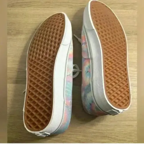 Vans  Doheny Pastel Rainbow Multi-Color Tie Dye Canvas Sneakers size 10