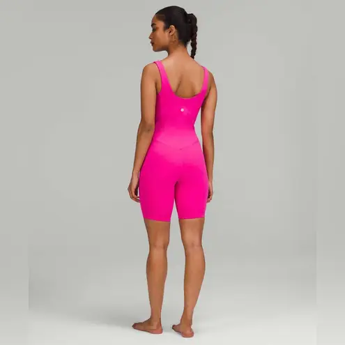 Lululemon NEW  Align Bodysuit Romper Sleeveless Shorts 8" Sonic Pink 8 NWT - Image 2